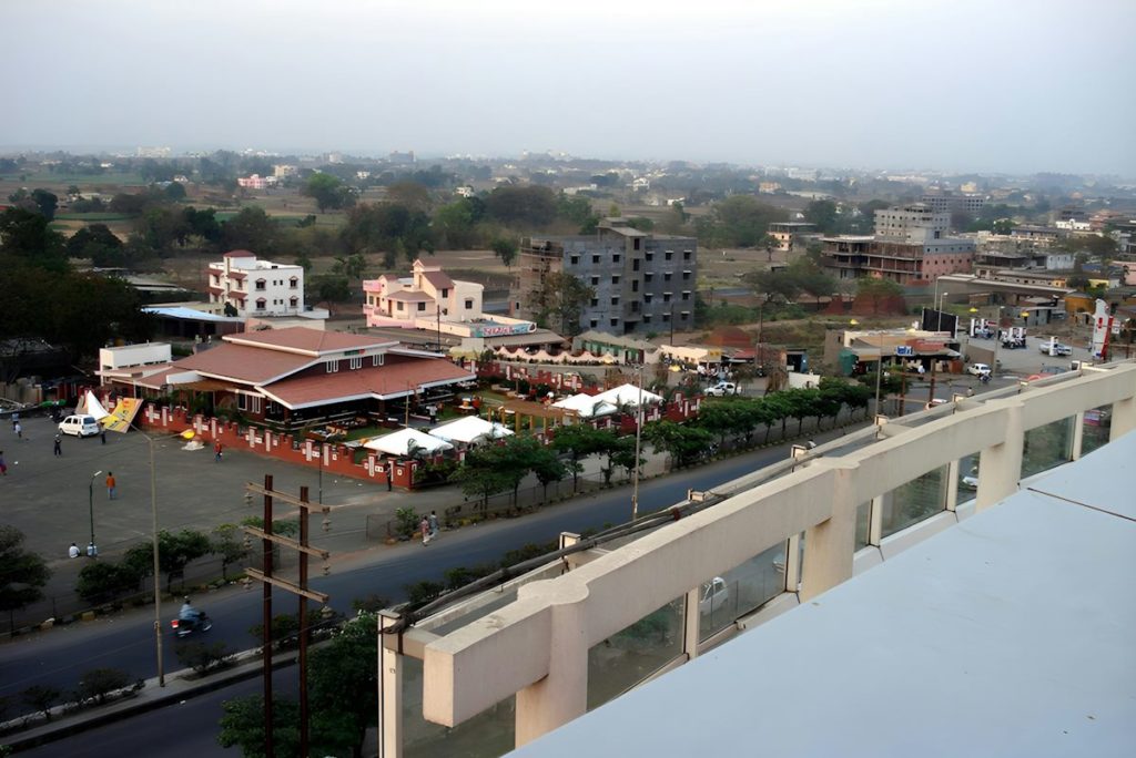 Vue de la ville de Pune, au sud-est de Mumbai en Inde.